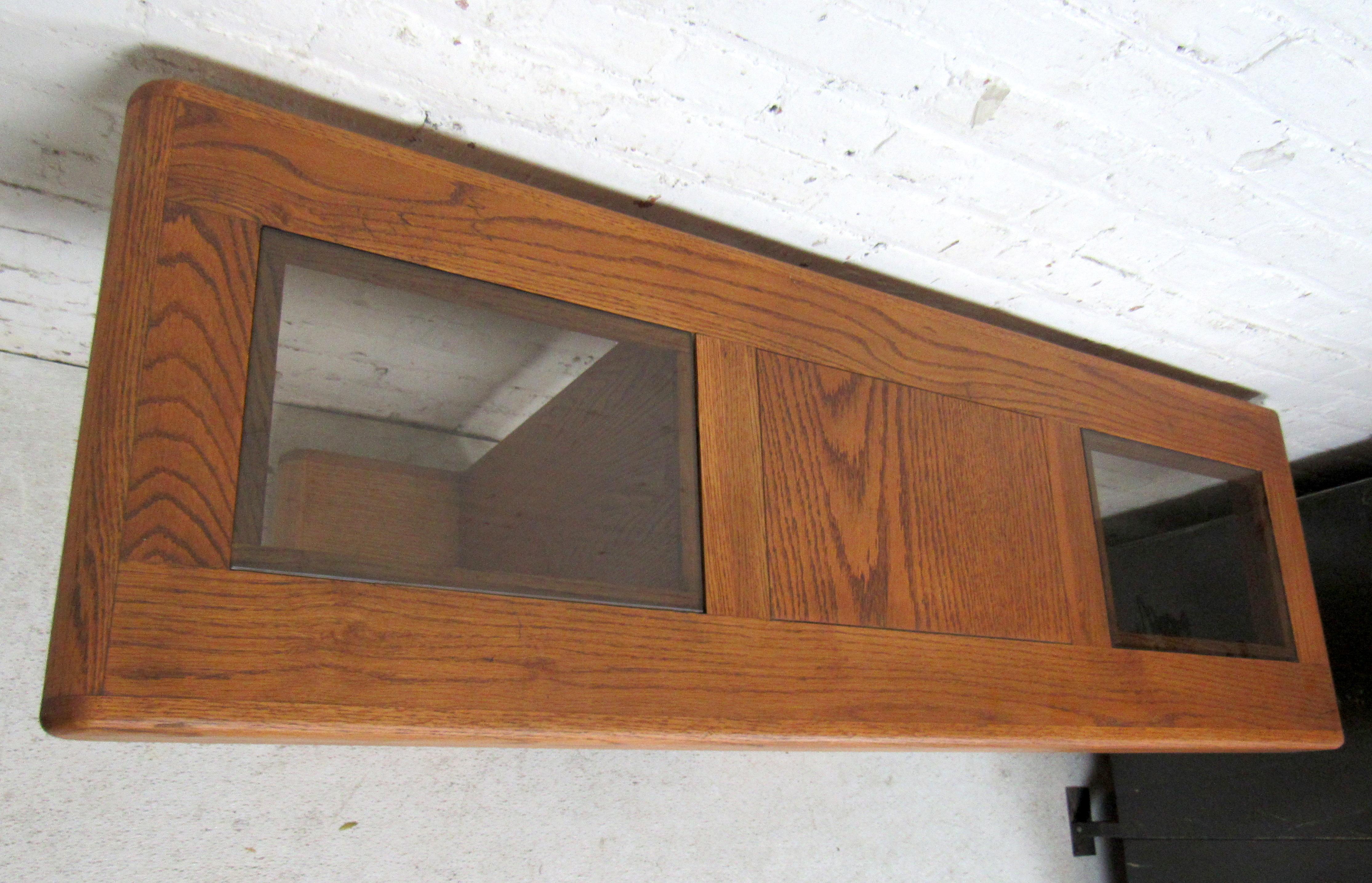 Mid-20th Century Mid-Century Modern Oak Console Table