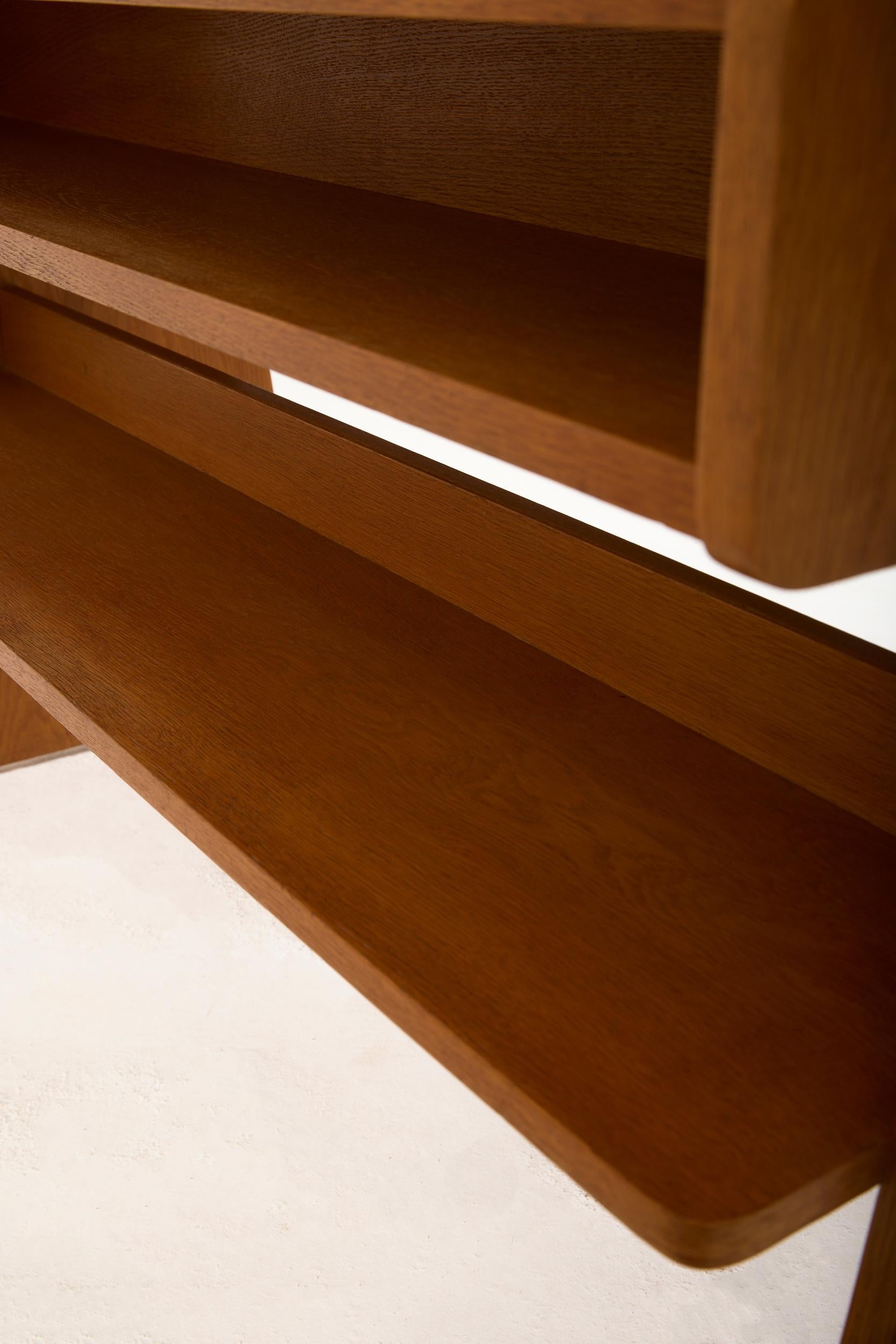 Mid-Century Modern Oak Desk For Sale 11