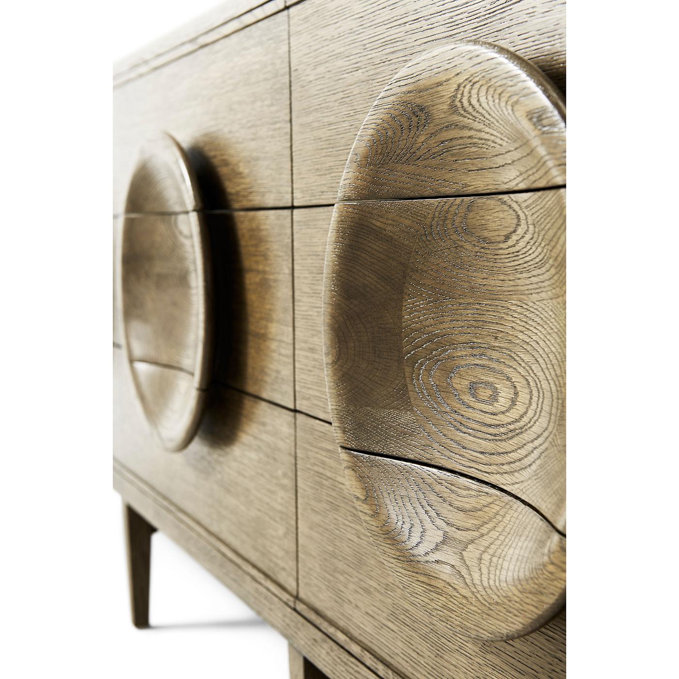 oak mid century dresser