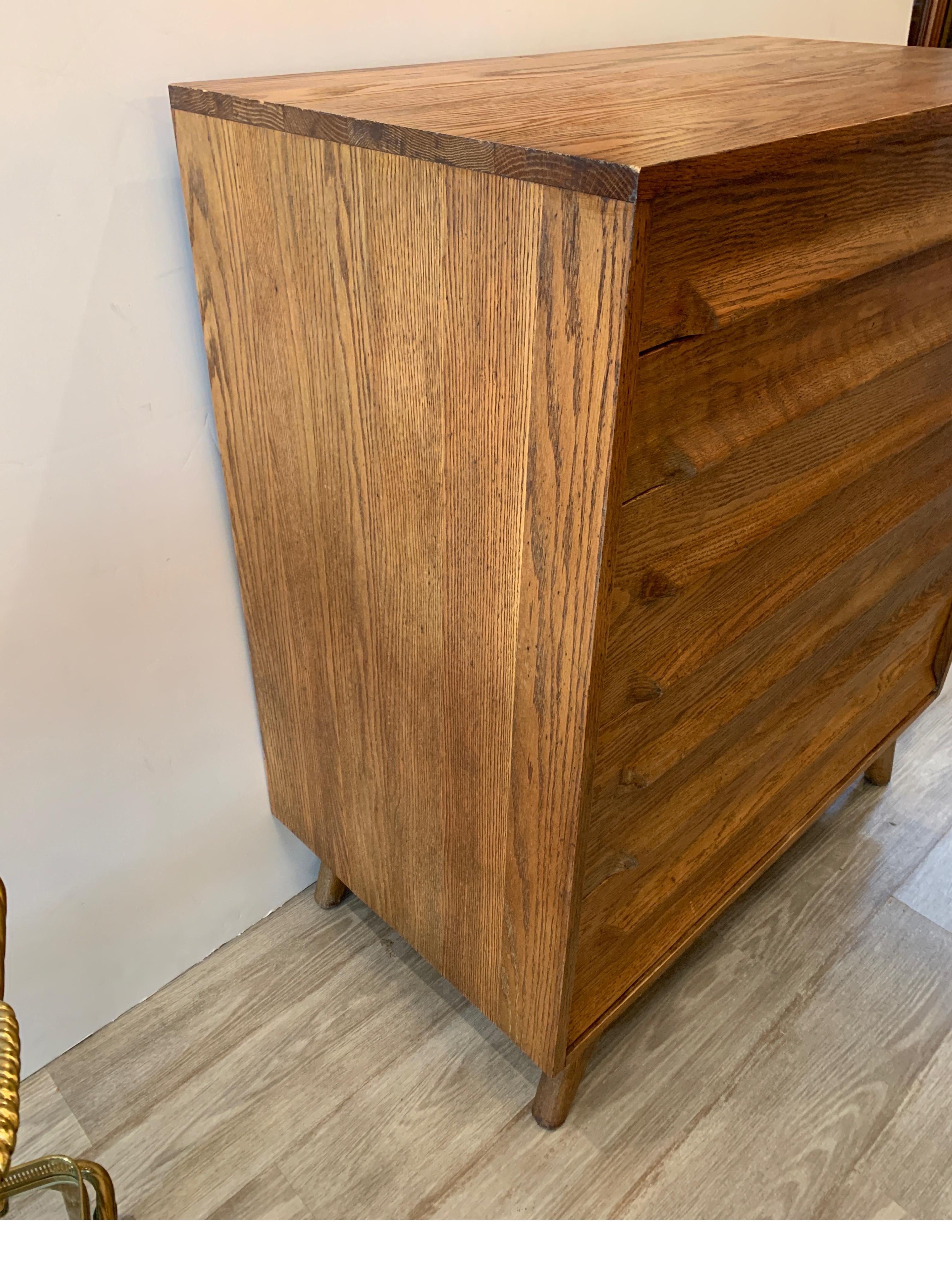 Mid-Century Modern Oak Dresser 1950's 1