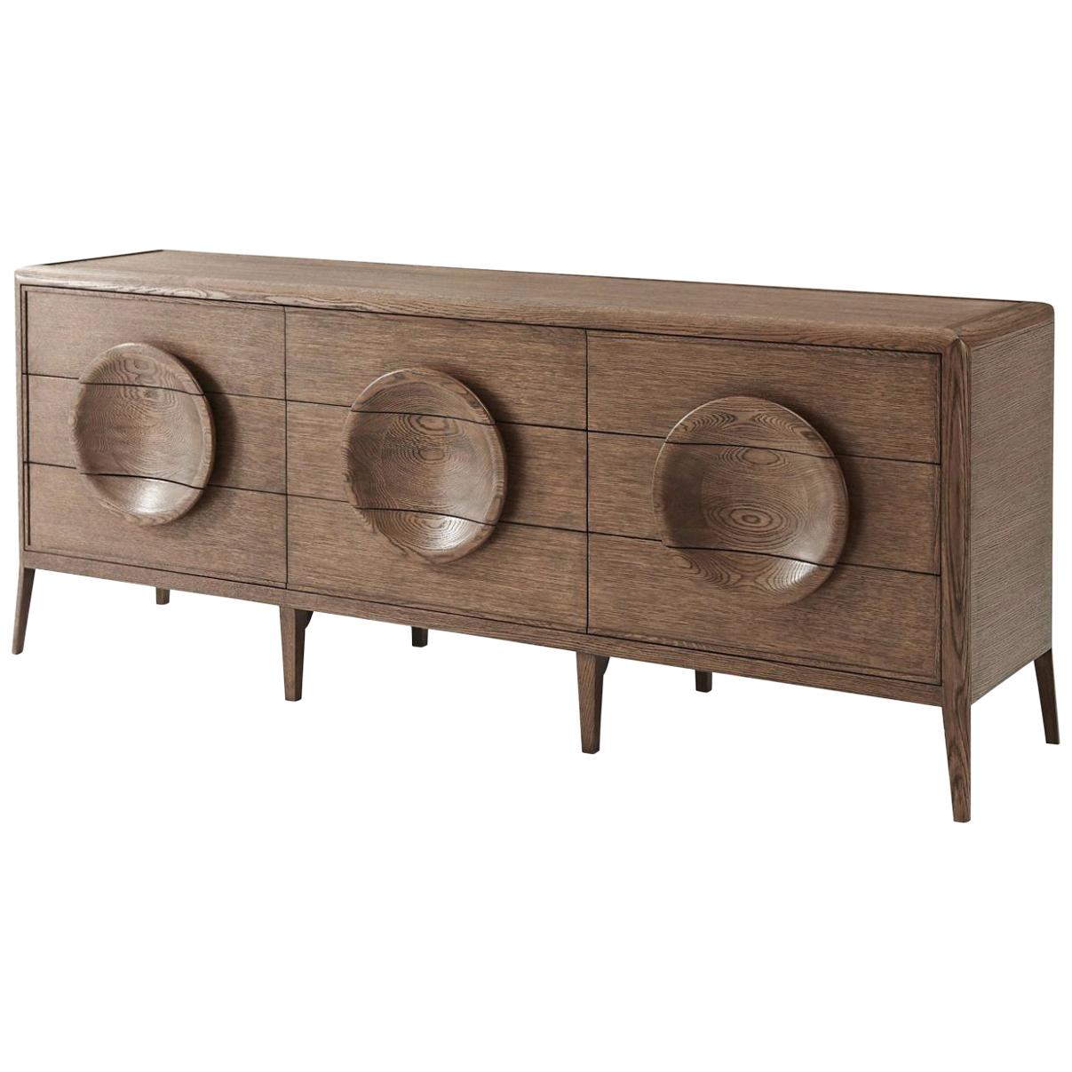 Modern Dark Oak Dresser For Sale at 1stDibs