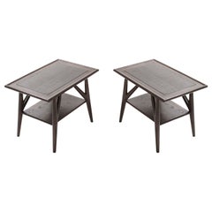 Tables d'extrémité en chêne modernes du milieu du siècle dernier par Brown Saltman, années 1950