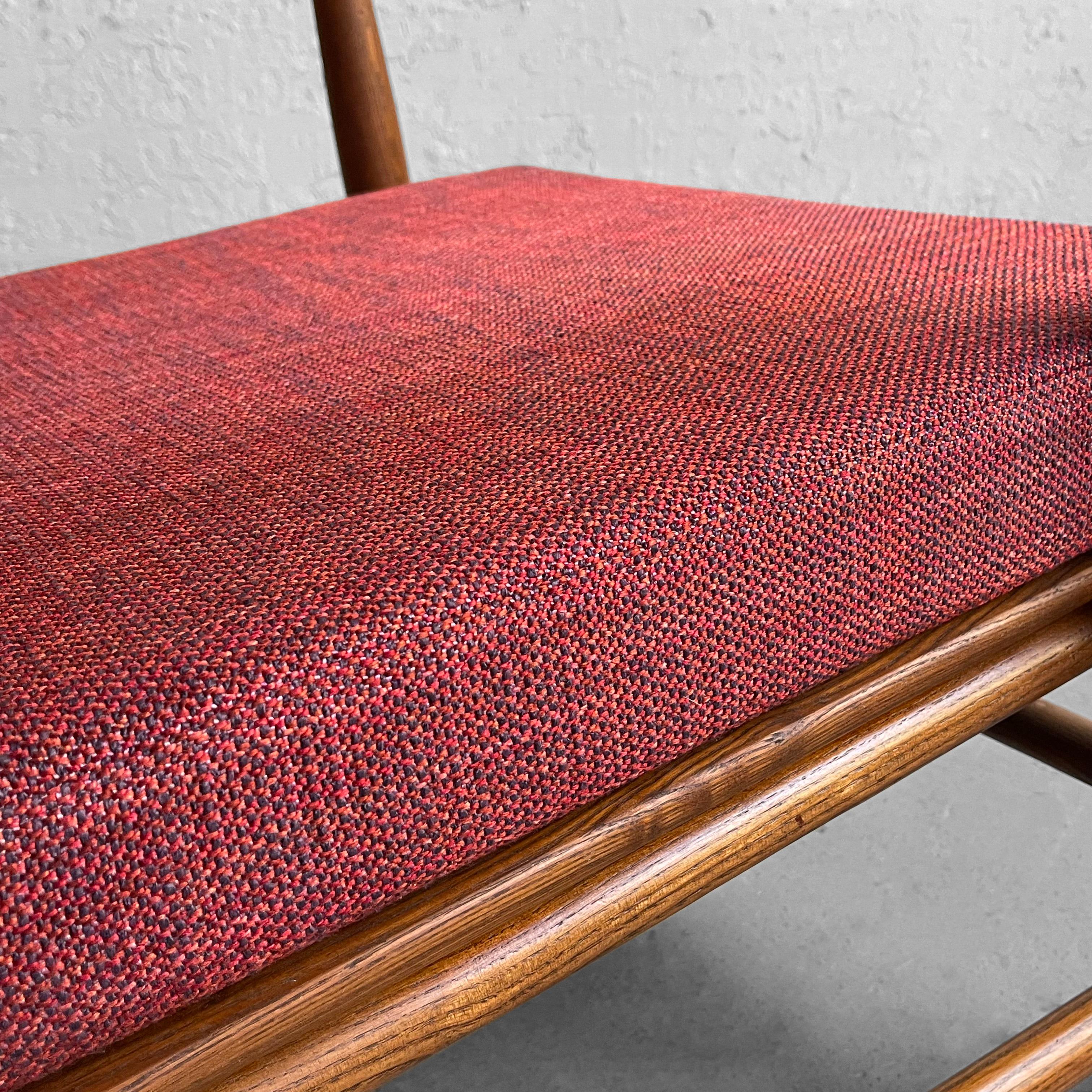 Mid-Century Modern Oak Lounge Chair by Heywood Wakefield For Sale 6
