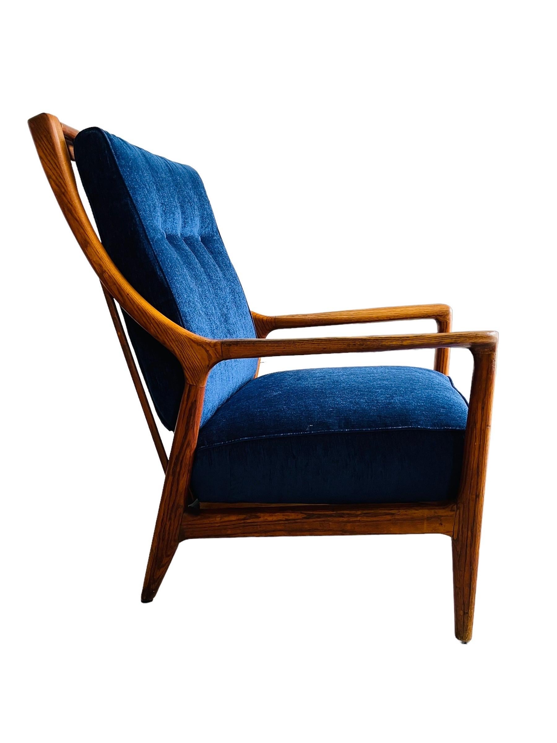 Mid-Century Modern Oak Lounge Chair by Jack Van Der Molen In Good Condition In Brooklyn, NY