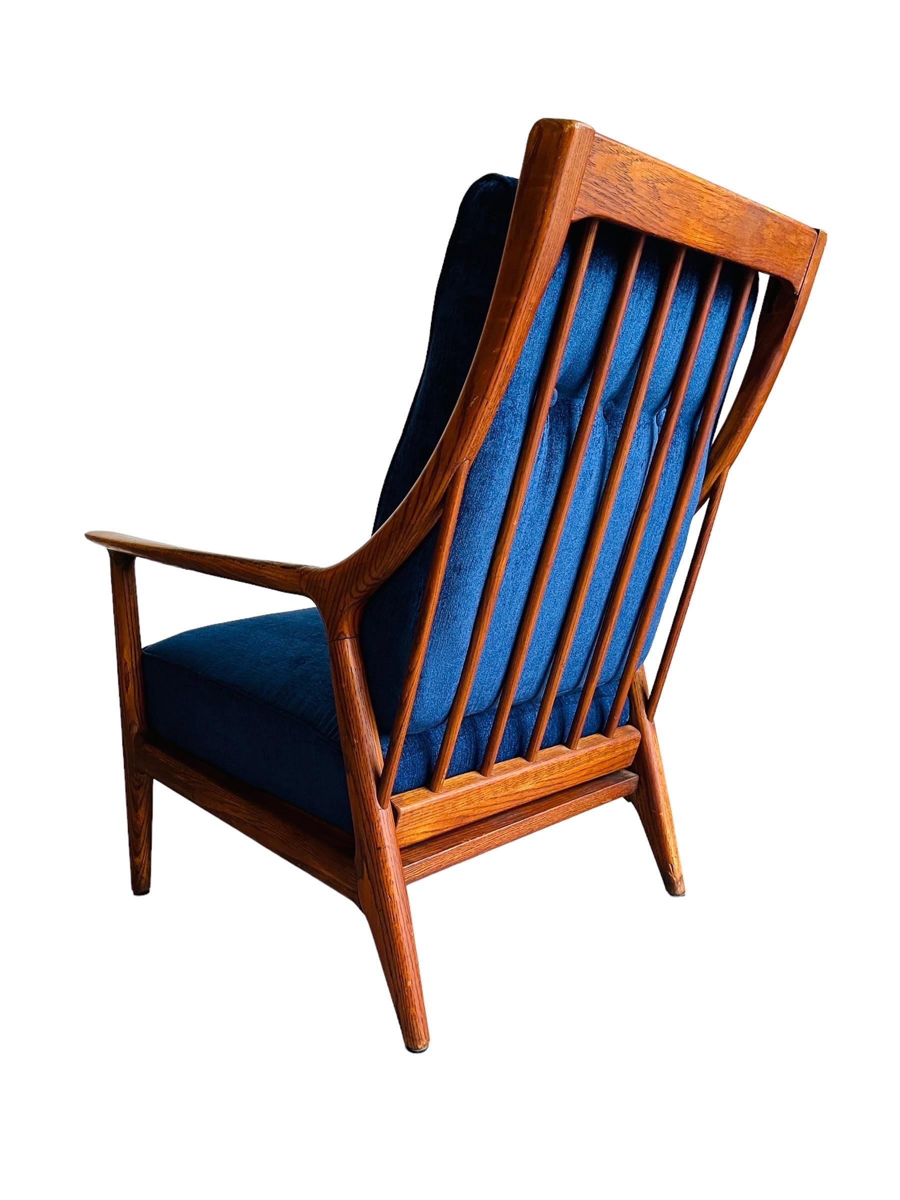 Mid-Century Modern Oak Lounge Chair by Jack Van Der Molen 2