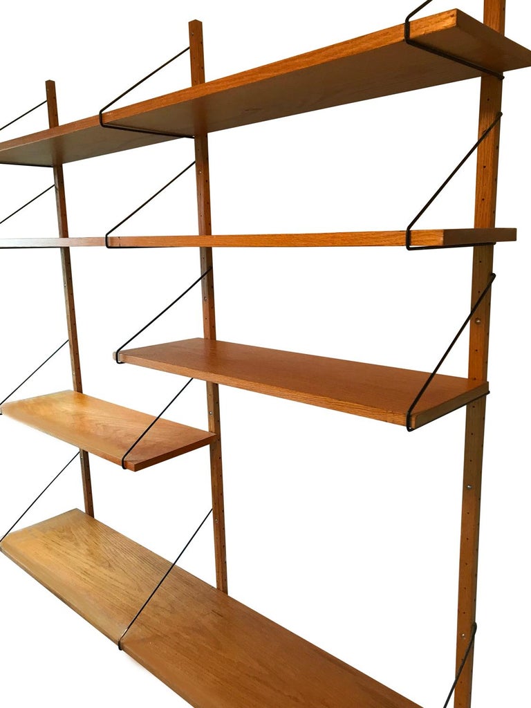 MidCentury Modern Oak Modular Wall Unit or Shelving Unit after Poul