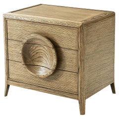 Mid-Century Modern Oak Nightstand