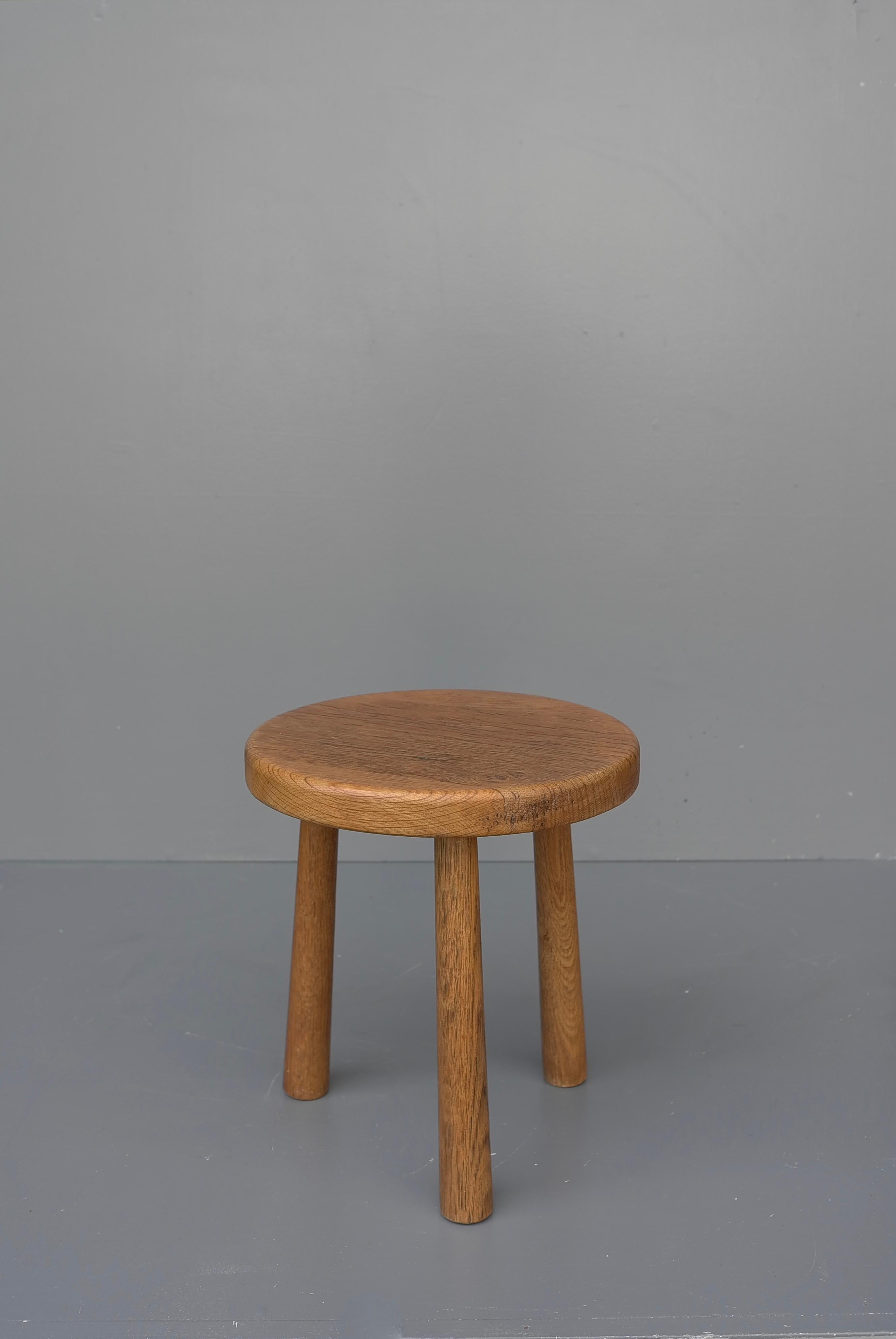 Mid-20th Century Mid-Century Modern Oak Stool, France, 1950s