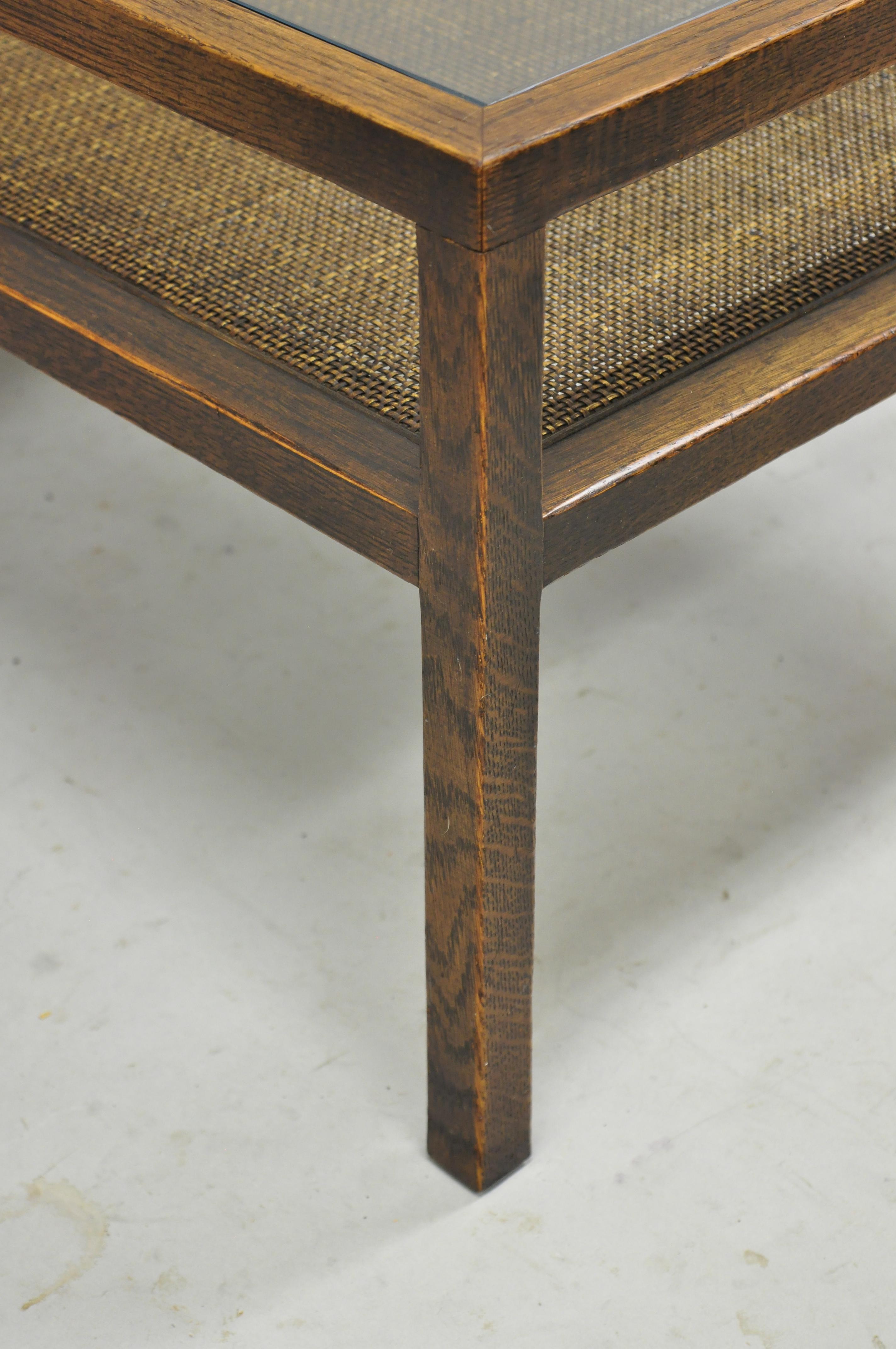 cane table with glass top