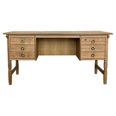 Mid Century Modern Oak Writing Desk by Henning Kjærnulf, 1960s