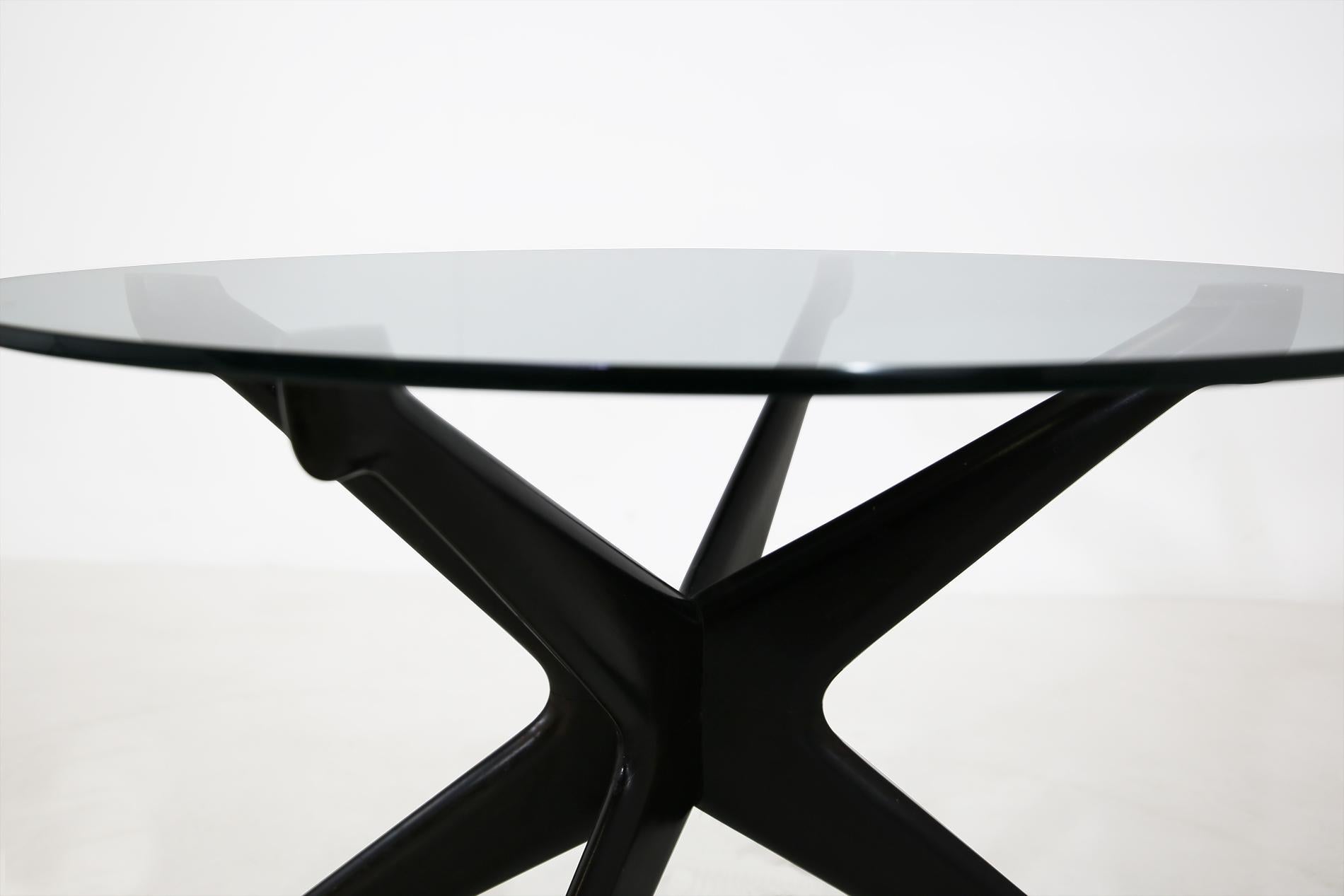 Ebonized Mid-Century Modern Occasional Table Designed by Ico Parisi