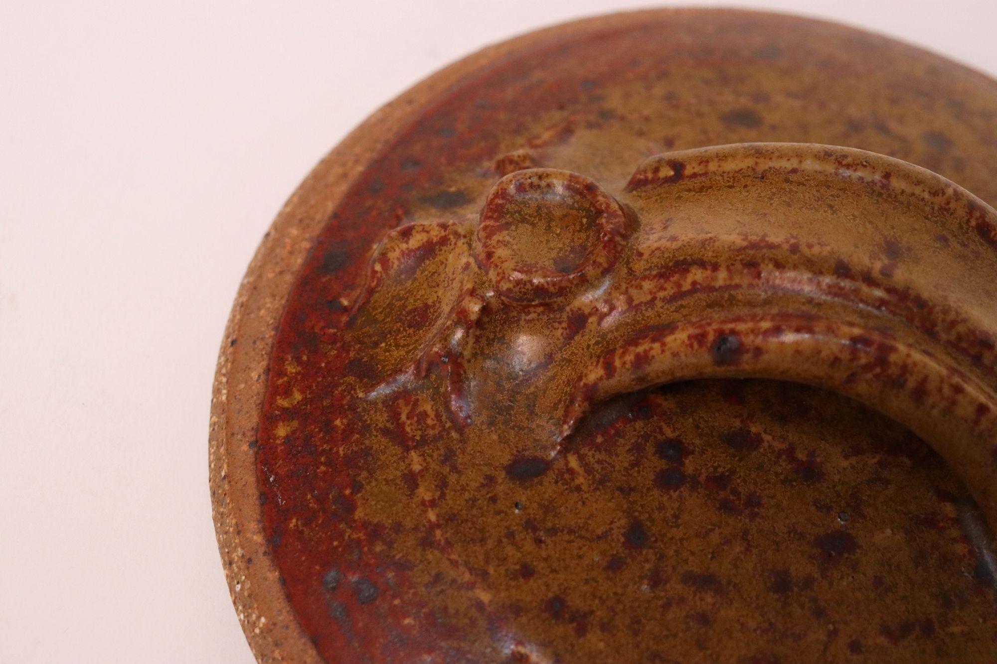 Ciotola in ceramica Studio Pottery moderna di metà secolo con coperchio di Deanna Nichols in vendita 8