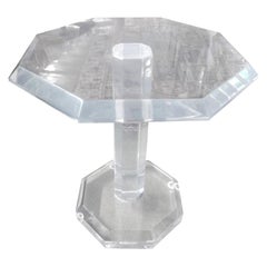 Mid-Century Modern Octagonal Acrylic Table