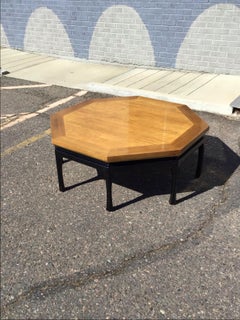 Mid-Century Modern Octagonal Coffee Table, Walnut, Circa 1965