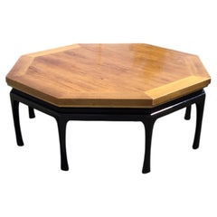 Mid-Century Modern Octagonal Coffee Table, Walnut, Circa 1965