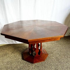 Mid Century Modern Octagonal Dining Table by Foster McDavid Inc - 3 Leaves