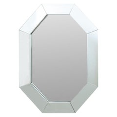 Mid-Century Modern Octagonal Paneled Mirror