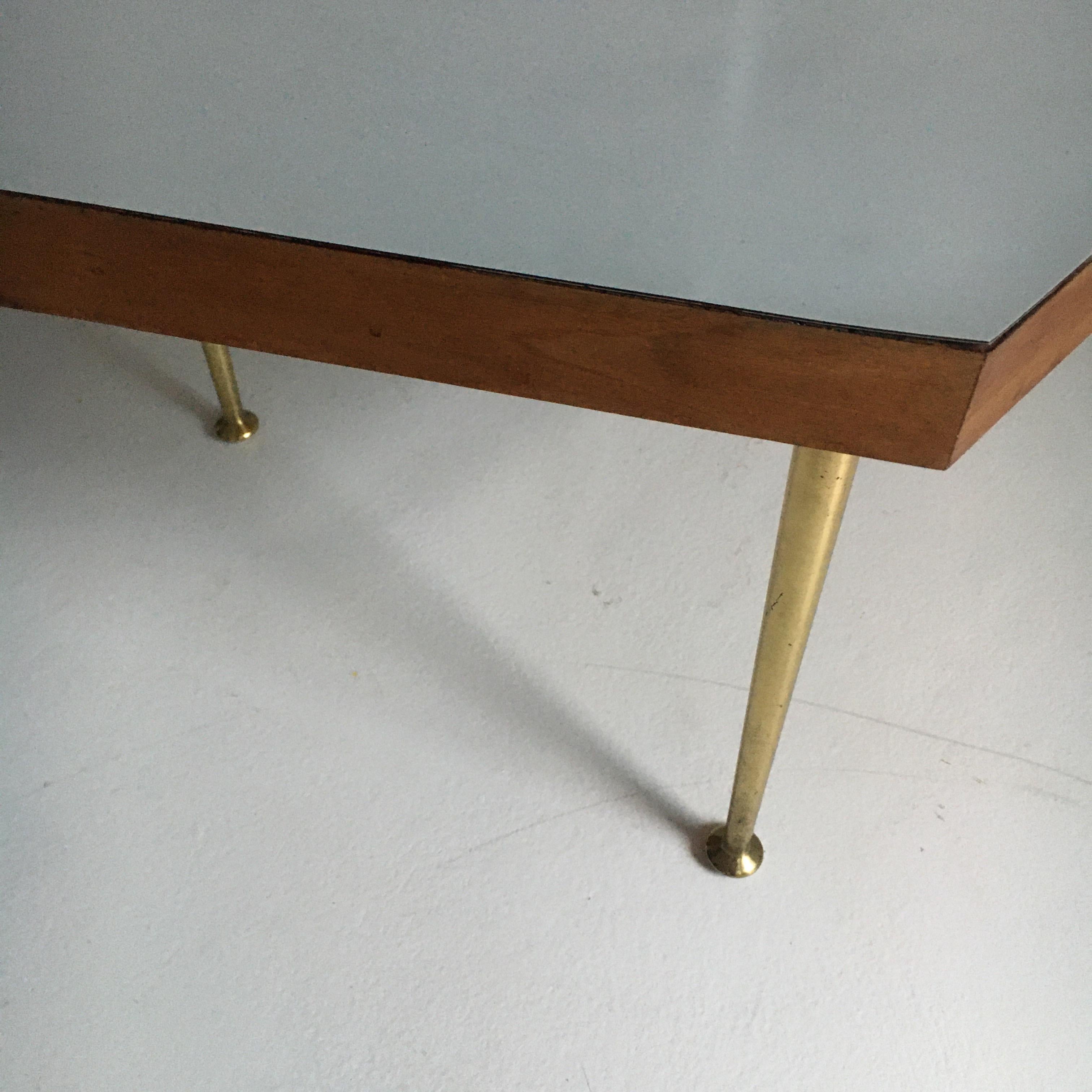 Mid-Century Modern Octagonal Side Table With Formica Top, Austria 1950 9