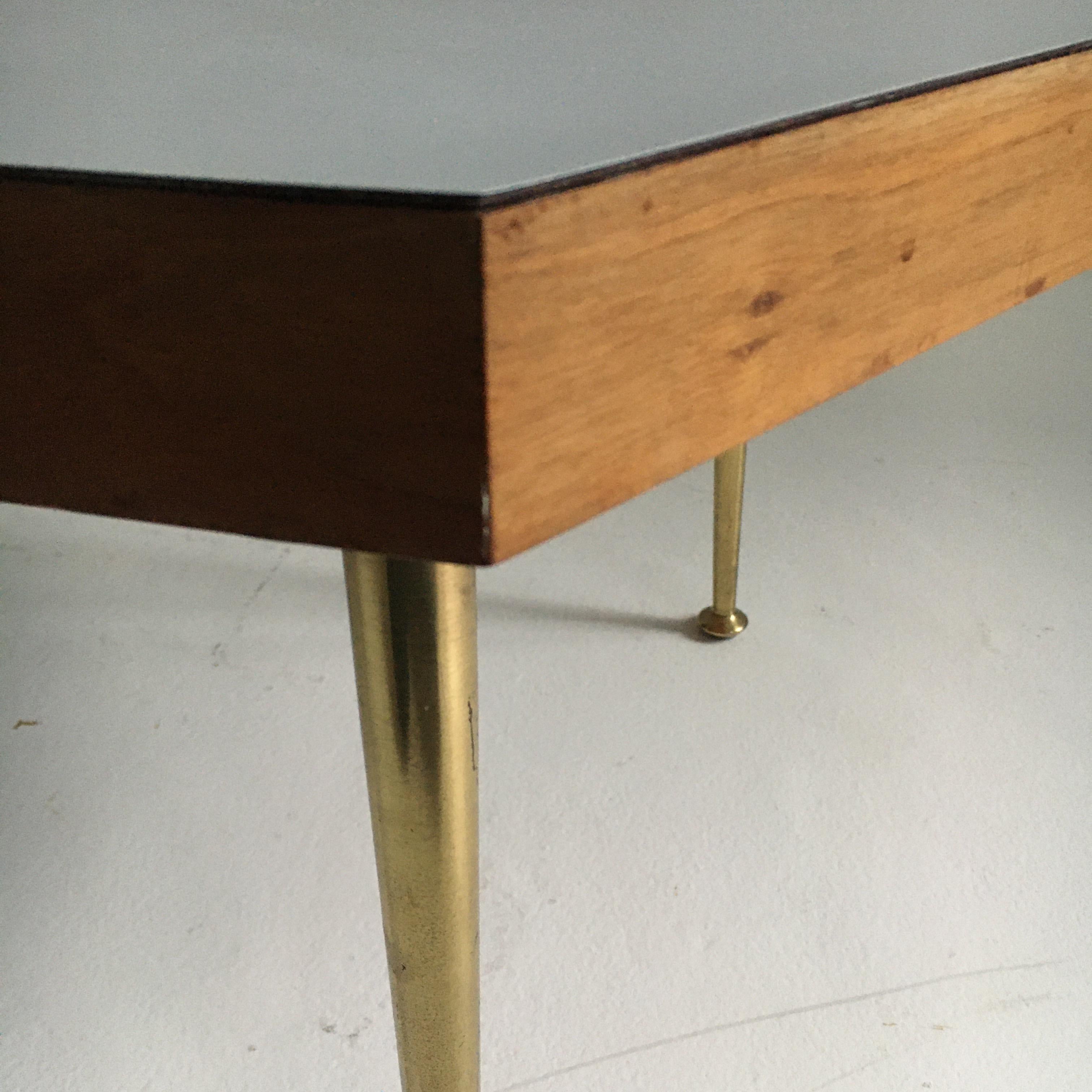 Mid-Century Modern Octagonal Side Table With Formica Top, Austria 1950 10