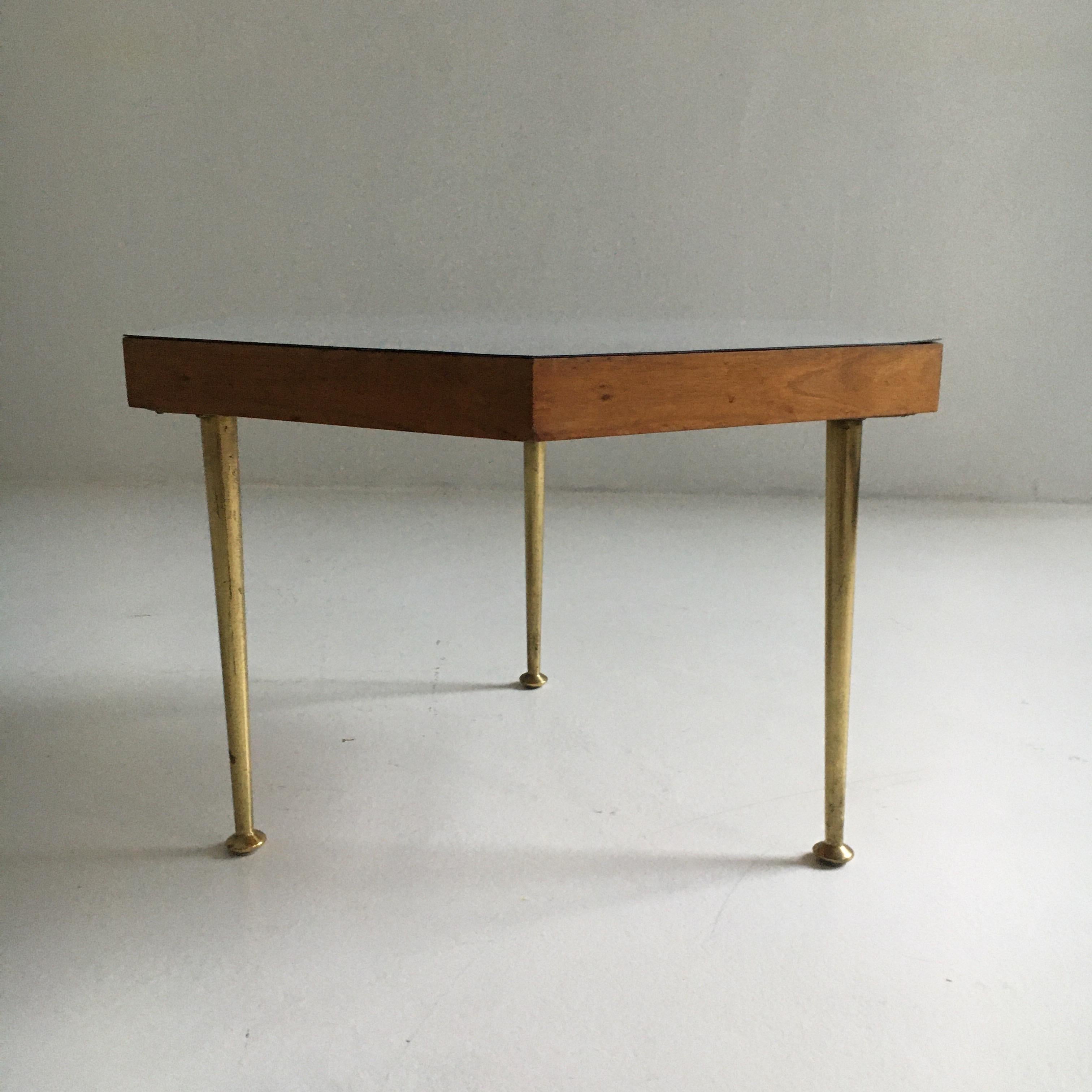 Mid-Century Modern Octagonal Side Table With Formica Top, Austria 1950 13