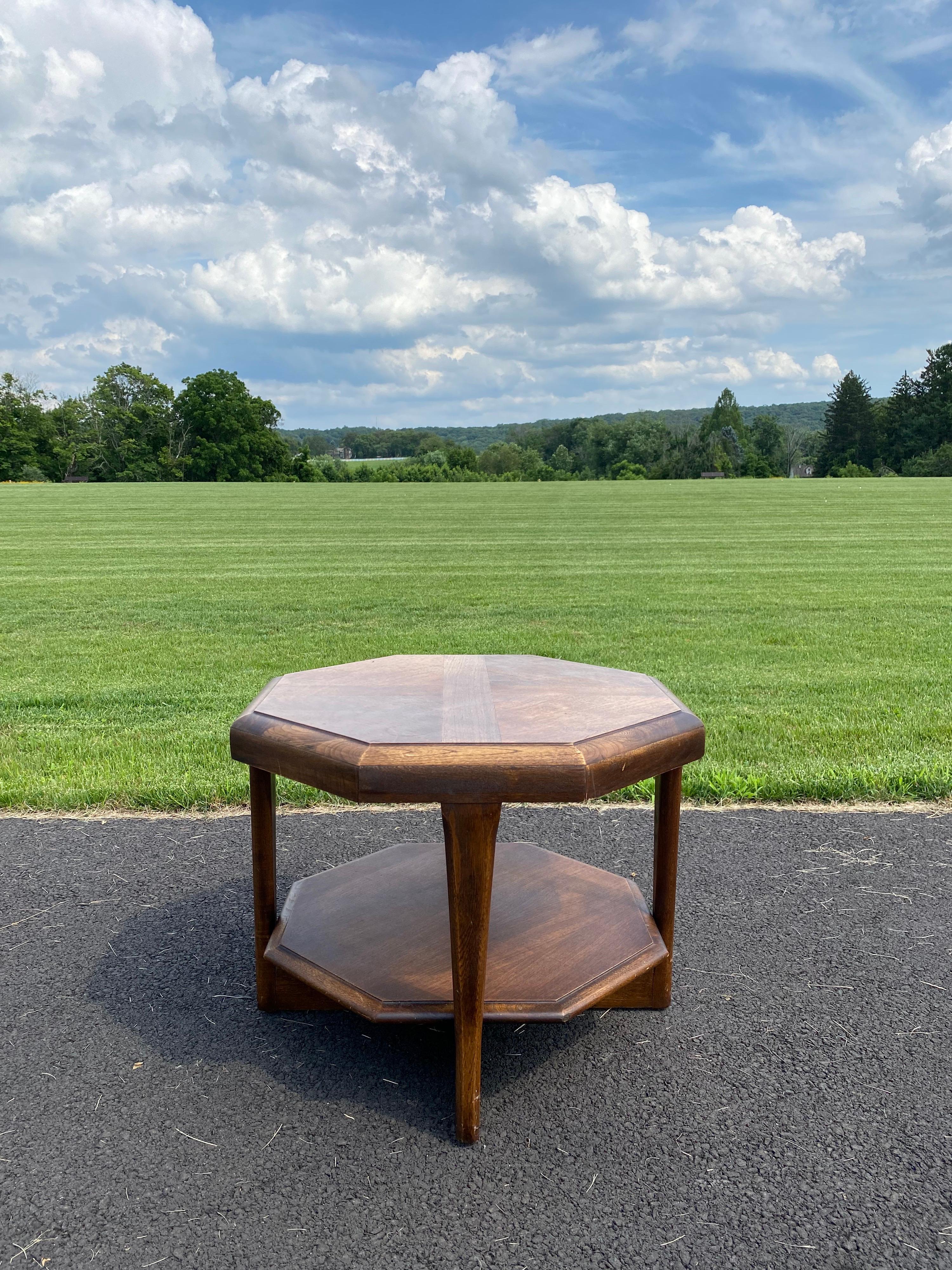 vintage octagon side table