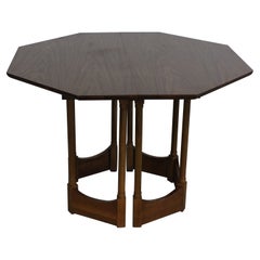 Mid-Century Modern Octagonal Warren Church Dining Table W Extension