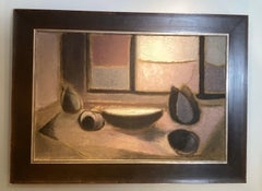 Mid-Century Modern Oil Painting By Tomialo