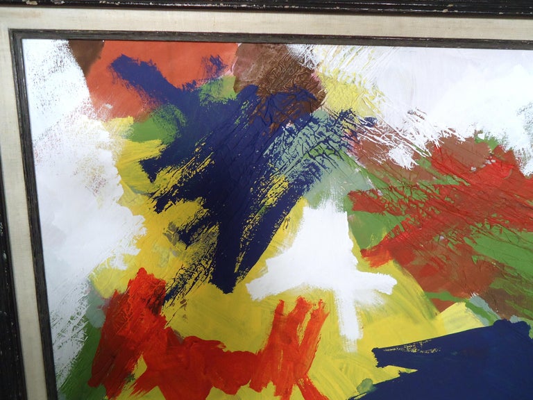 MidCentury Modern Oil Painting For Sale at 1stDibs