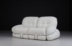 Mid-Century Modern "Okay" Sofa by Adriano Piazzesi in New Boucle Fabric, Italy