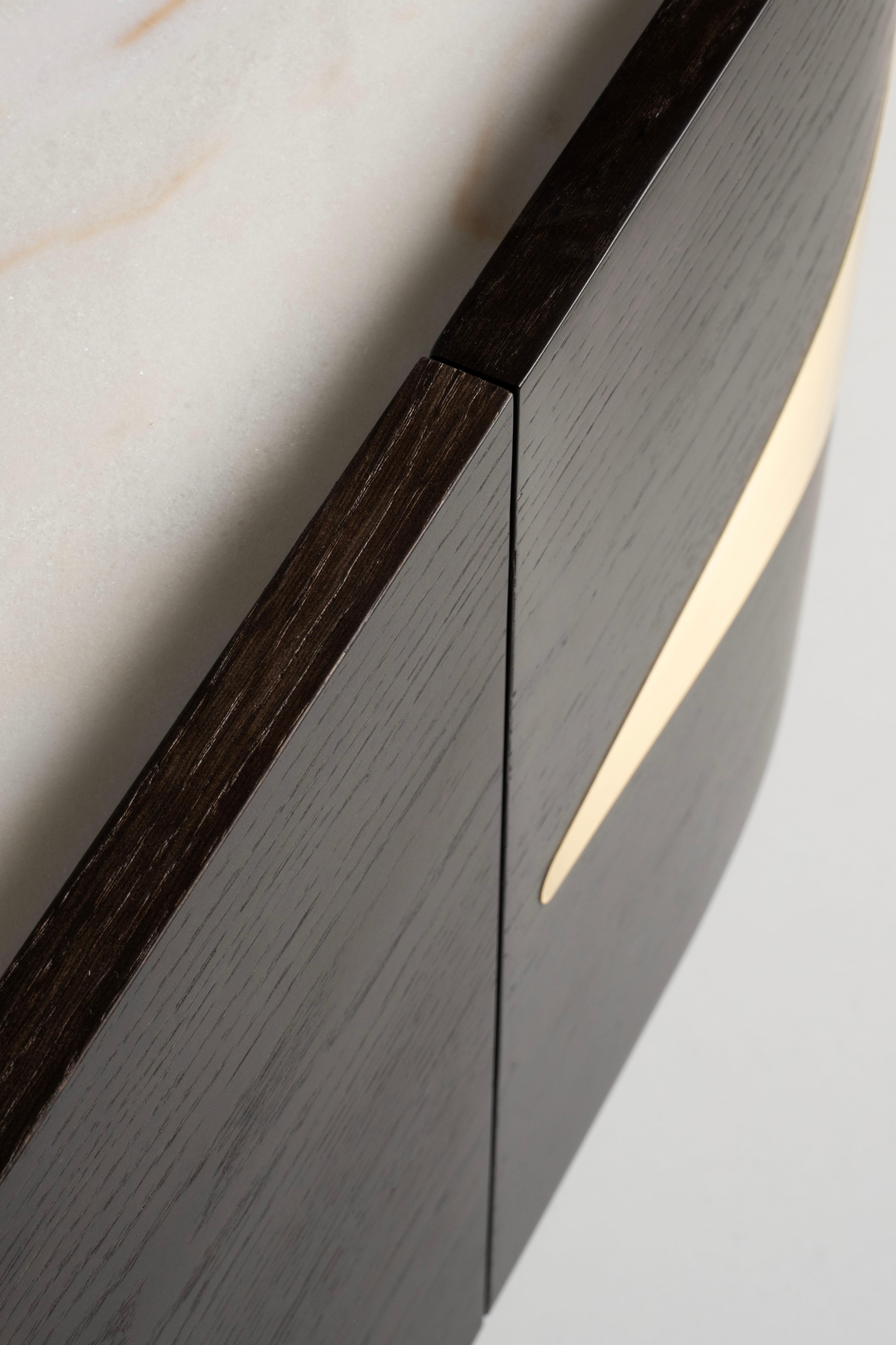 Credenza TV di Oliver, in marmo, fatta a mano da Greenapple in vendita 6