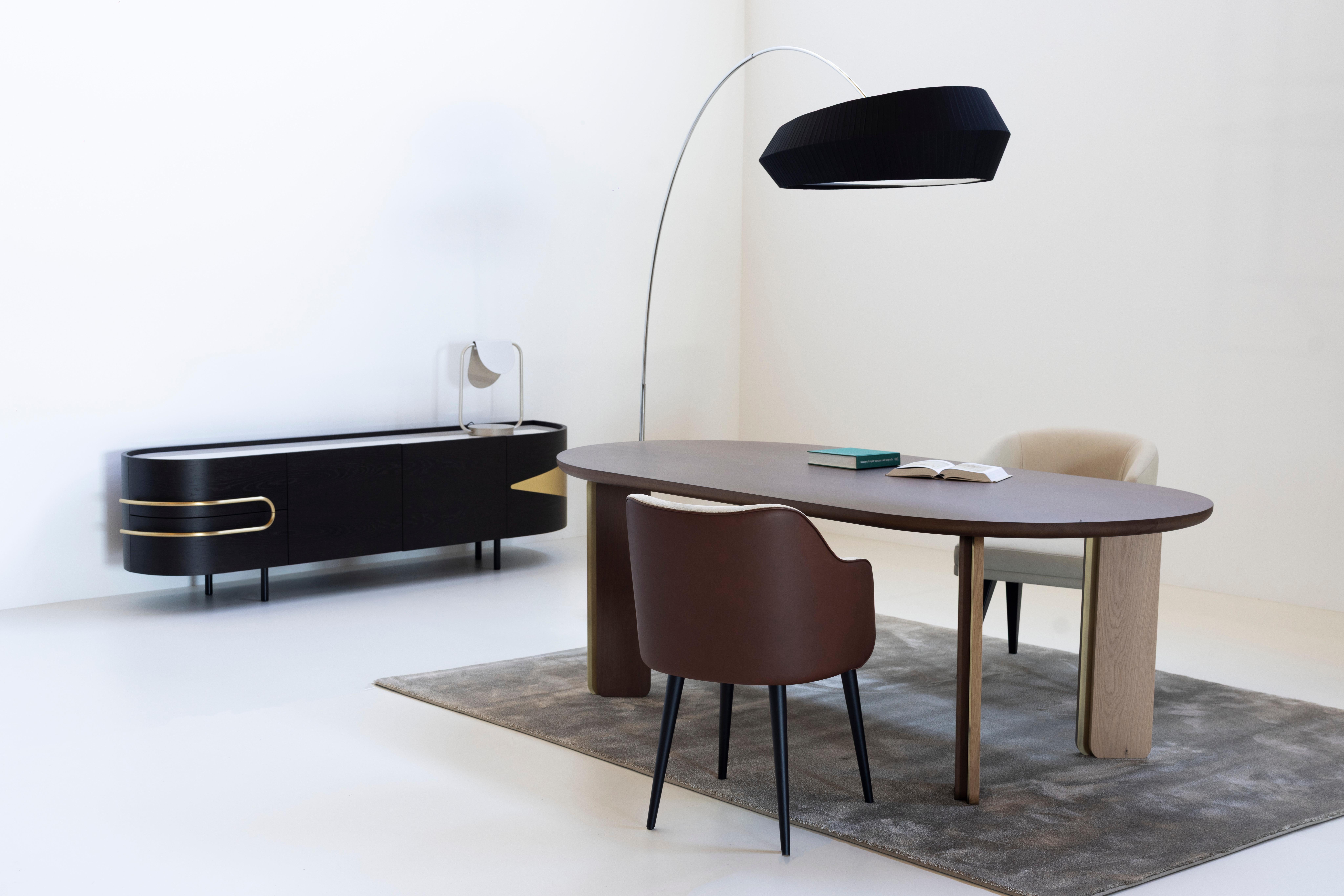 Moderner Olival Sideboard-Tischschrank aus der Mitte des Jahrhunderts, Marmor, handgefertigt von Greenapple im Angebot 9