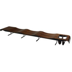 Mid-Century Modern Onda Bench by Jorge Zalszupin, Brazil, 1960s