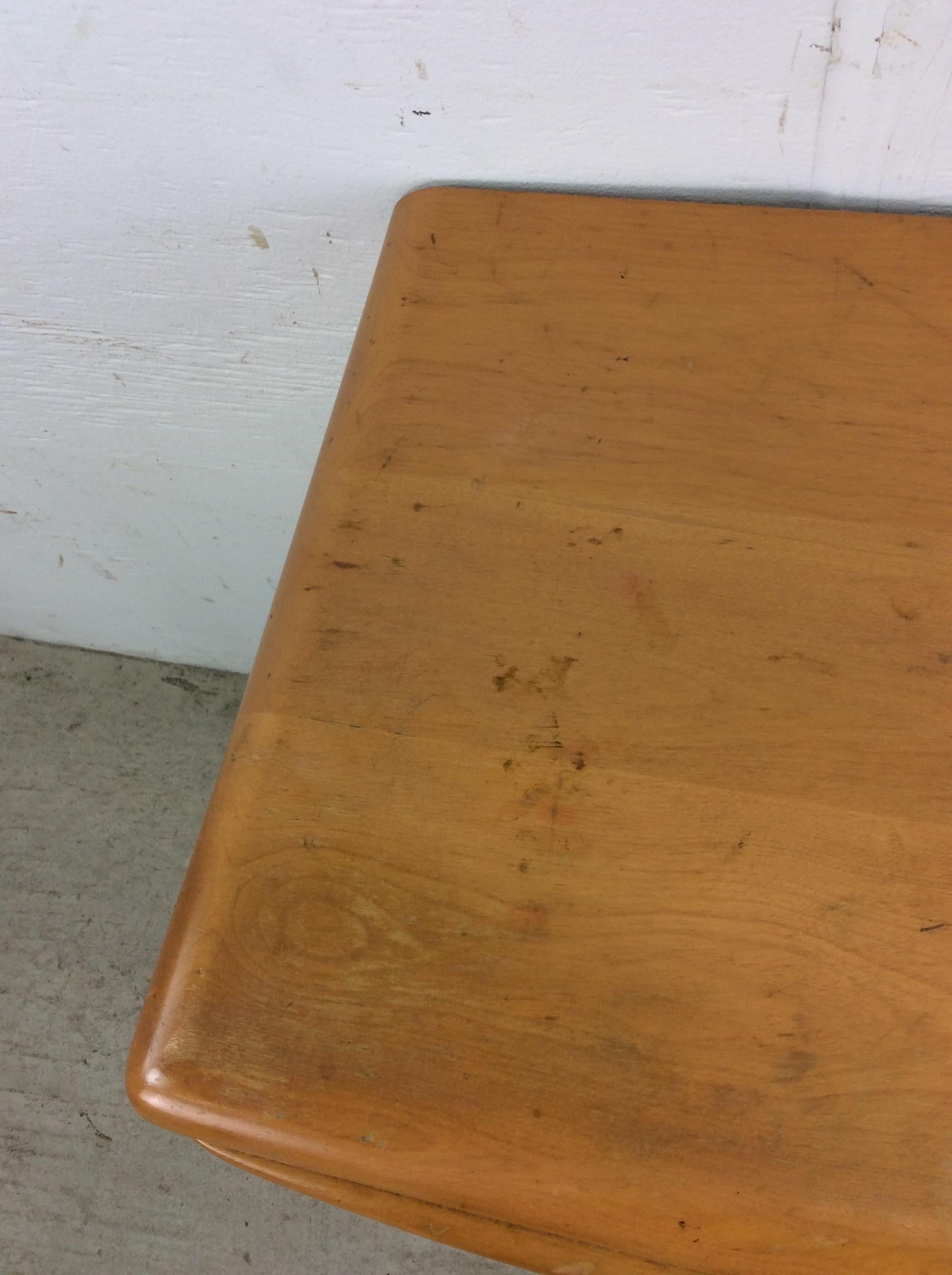 Mid Century Modern One Drawer Nightstand by Heywood Wakefield In Good Condition In Freehold, NJ