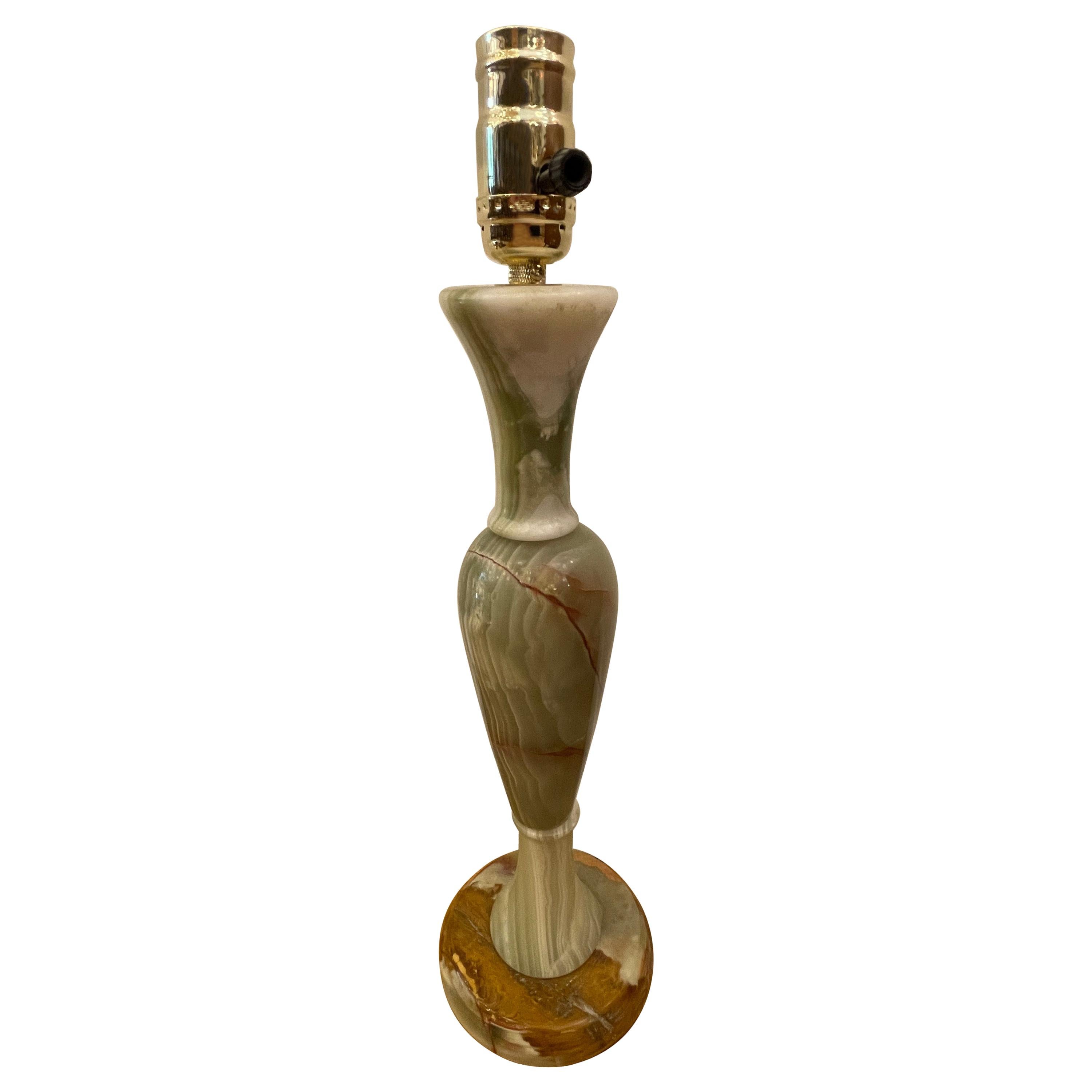 Mid-Century Modern Onyx Lamp For Sale