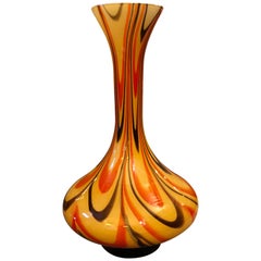 Mid-Century Modern Opaline Glass Italian Vase, circa 1970