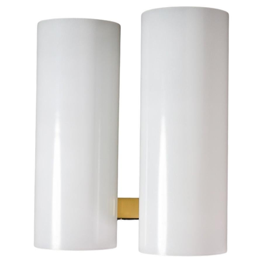 Mid-Century Modern Opaline Glass Wall light by Doria Leuchten, Germany 1960s