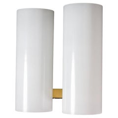 Mid-Century Modern Opaline Glass Wall light by Doria Leuchten, Germany 1960s