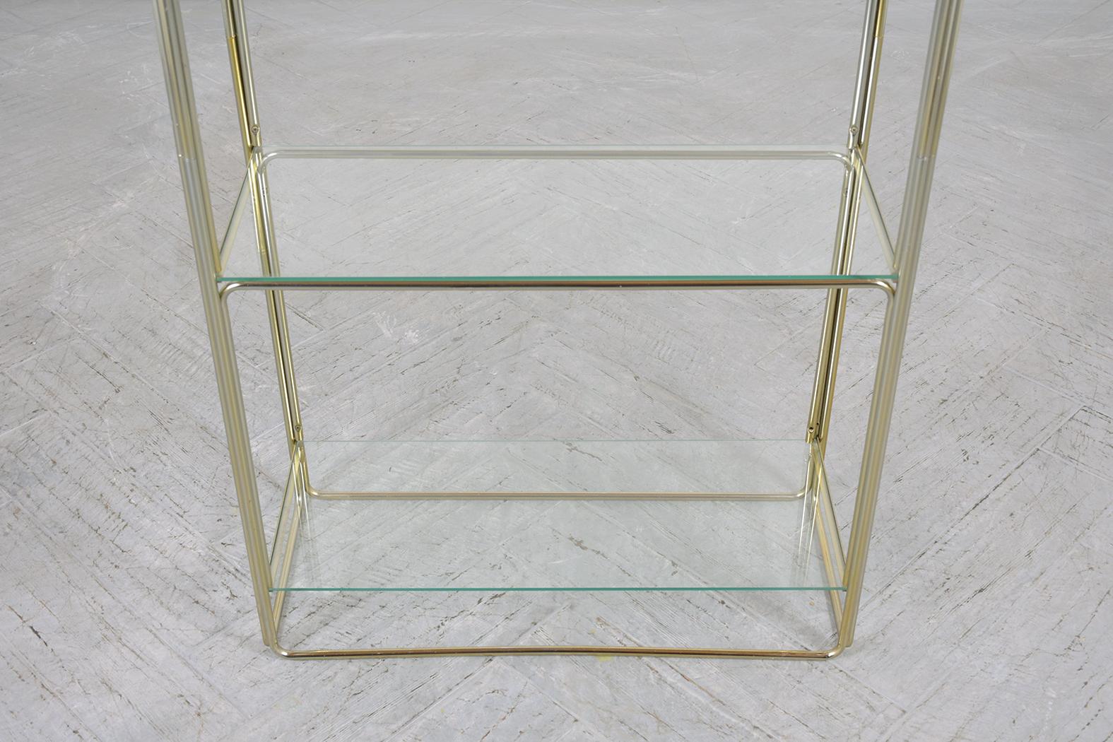American Mid-Century Modern Open Glass Shelves