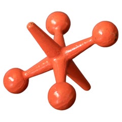 Fermalibri arancione di Bill Curry & Design Line del Mid Century Modern di Bill Curry