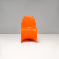 Chaise Panton orange moderne du milieu du siècle dernier de Verner Panton pour Vitra