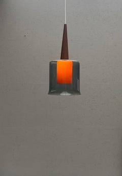 Mid-Century Modern Orange Scandinavian Hanging Lamp
