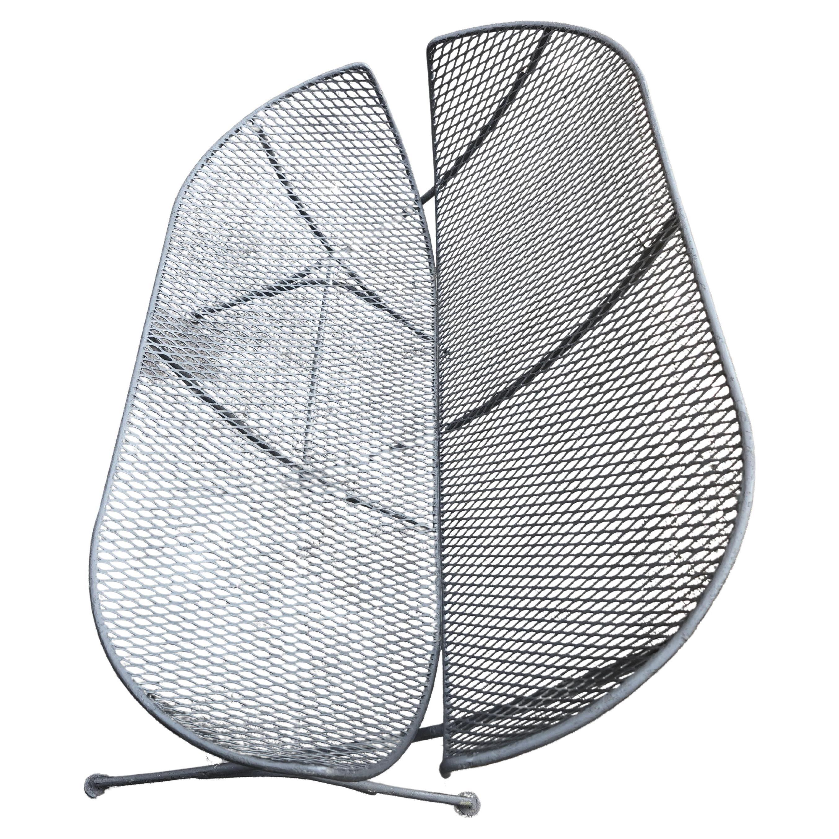 Américain lice orange mi-siècle moderne  Banc de jardin de patio par Tempestini - Salterini en vente