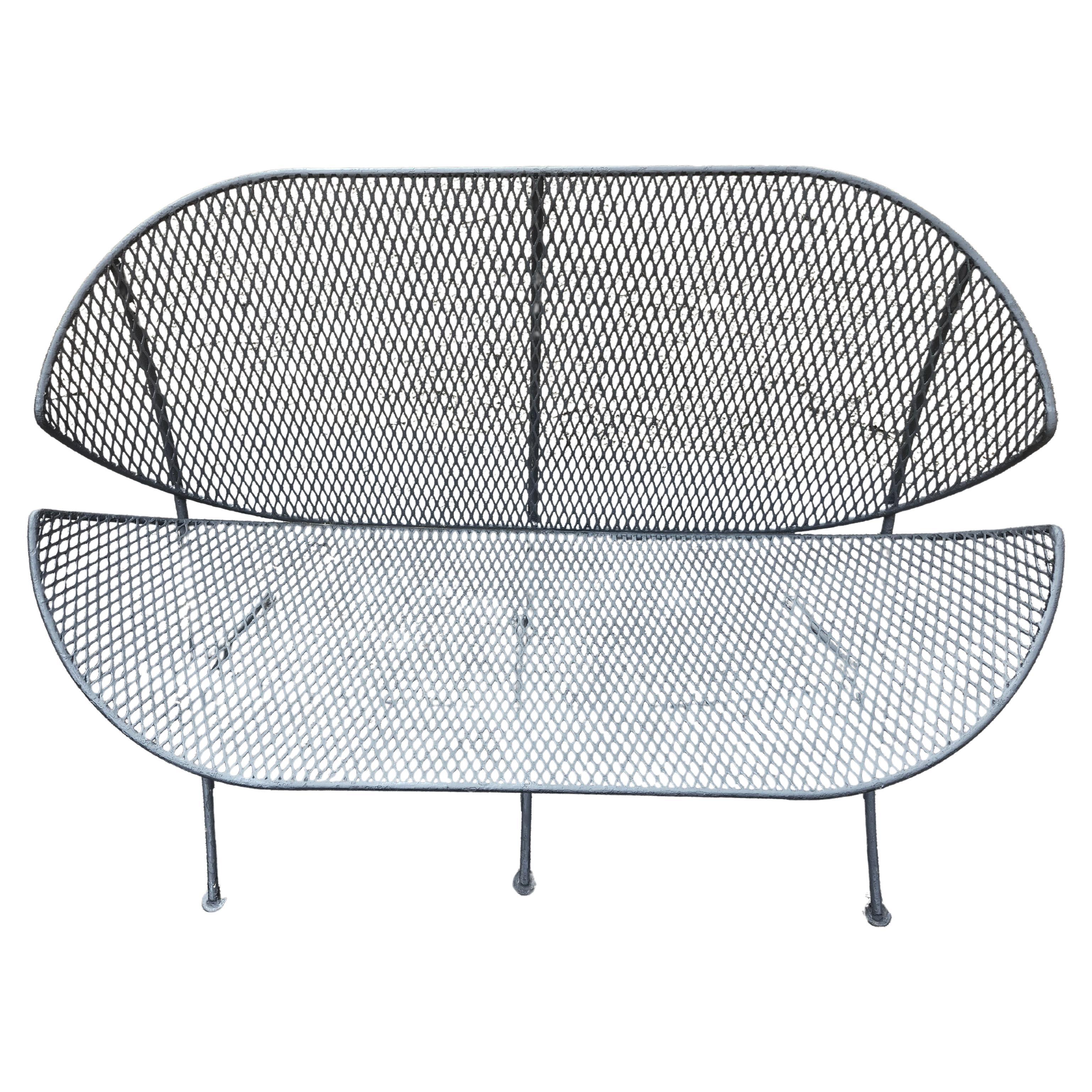 lice orange mi-siècle moderne  Banc de jardin de patio par Tempestini - Salterini Bon état - En vente à Port Jervis, NY