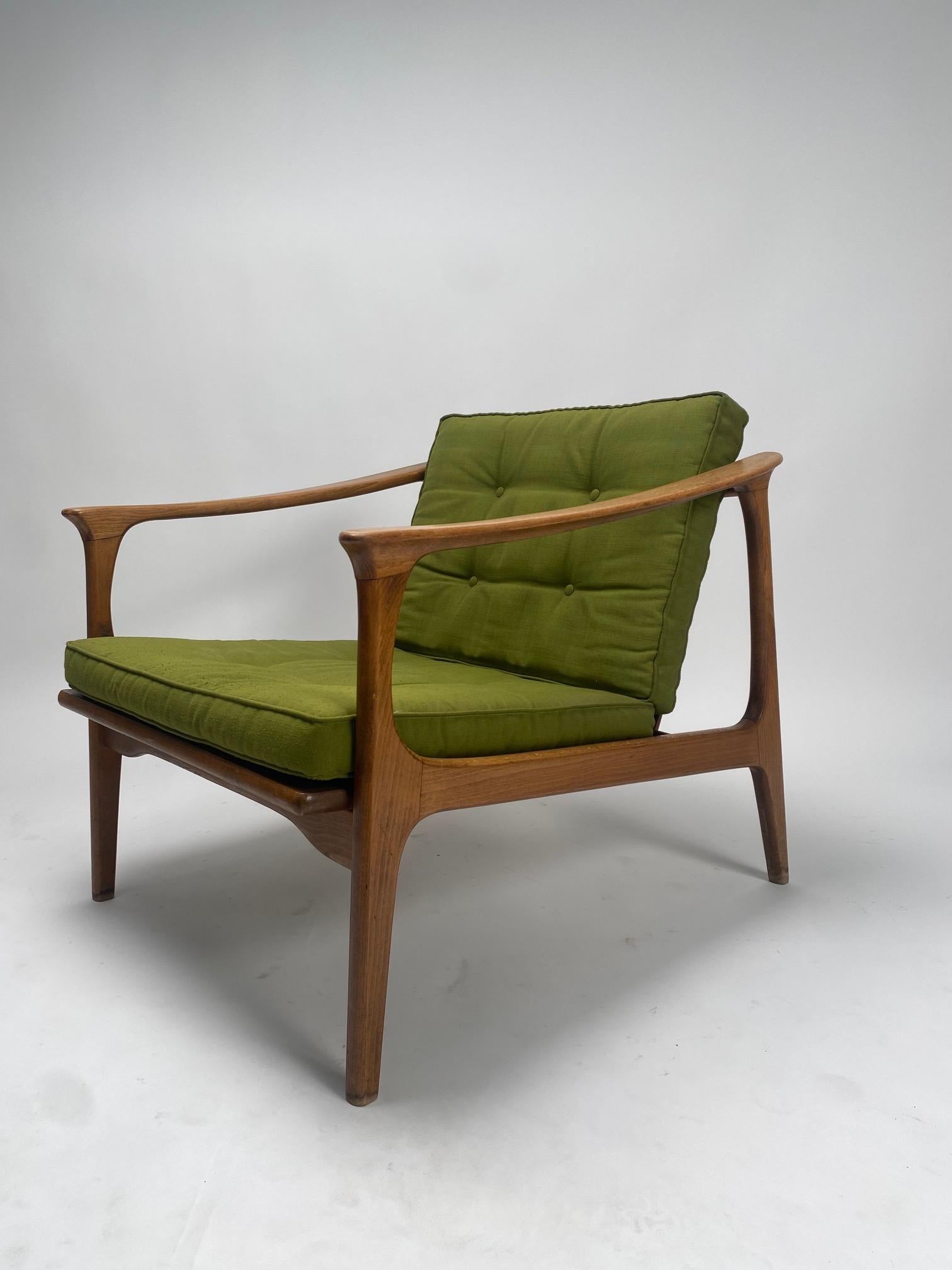 Danish Mid Century modern organic armchair, Denmark, 1960s.