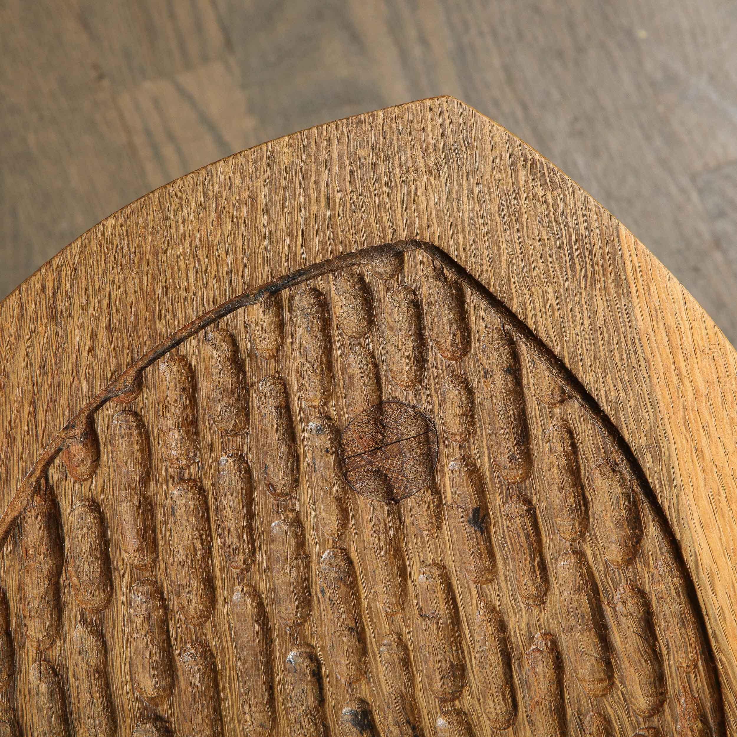 Mid-Century Modern Organic Brutalist Amorphic Hand Carved Walnut Stool 2