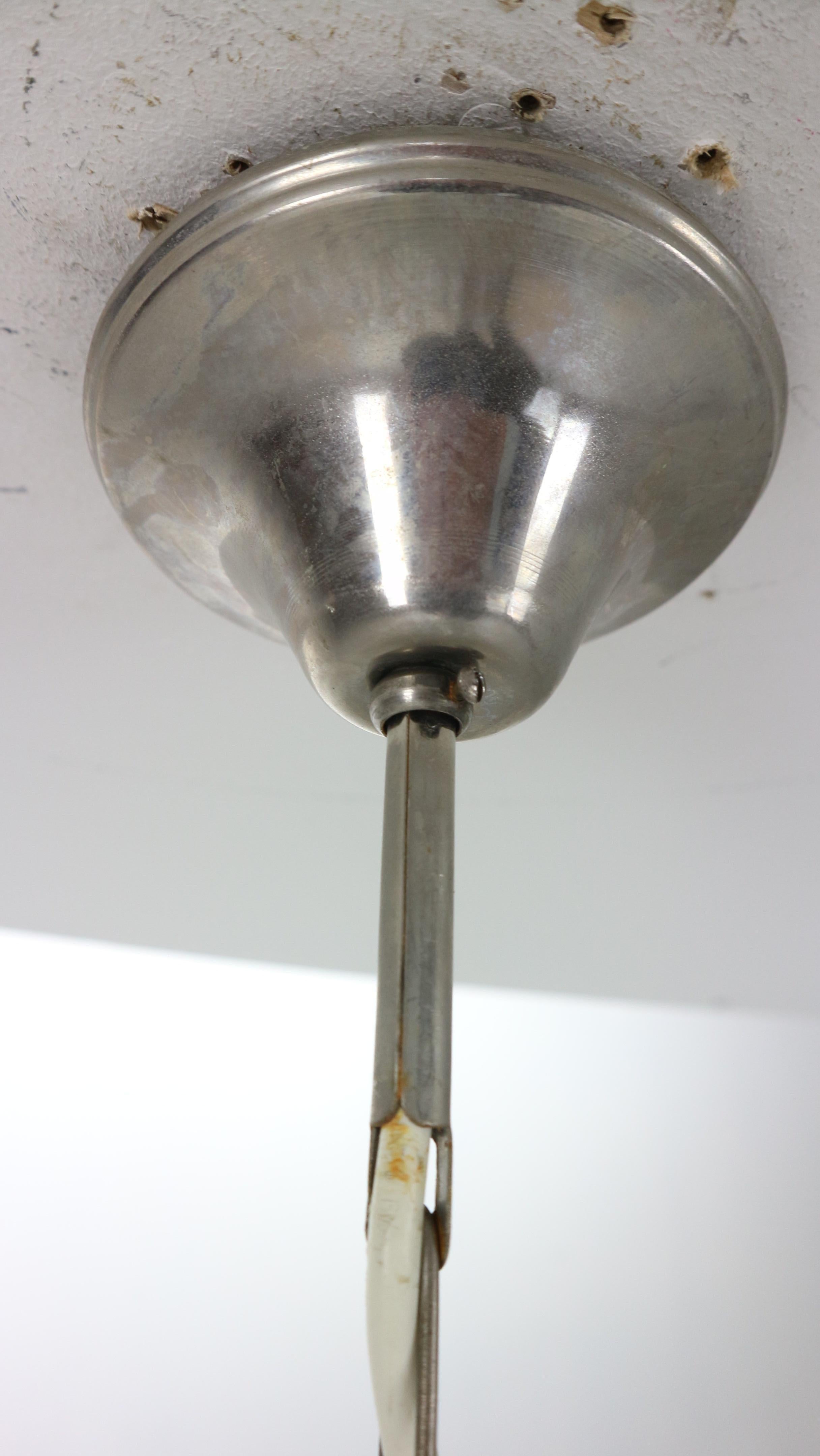 Mid-Century Modern-Deckenleuchte „Grape“ aus organischem Klarglas, Italien, 1930er Jahre 13