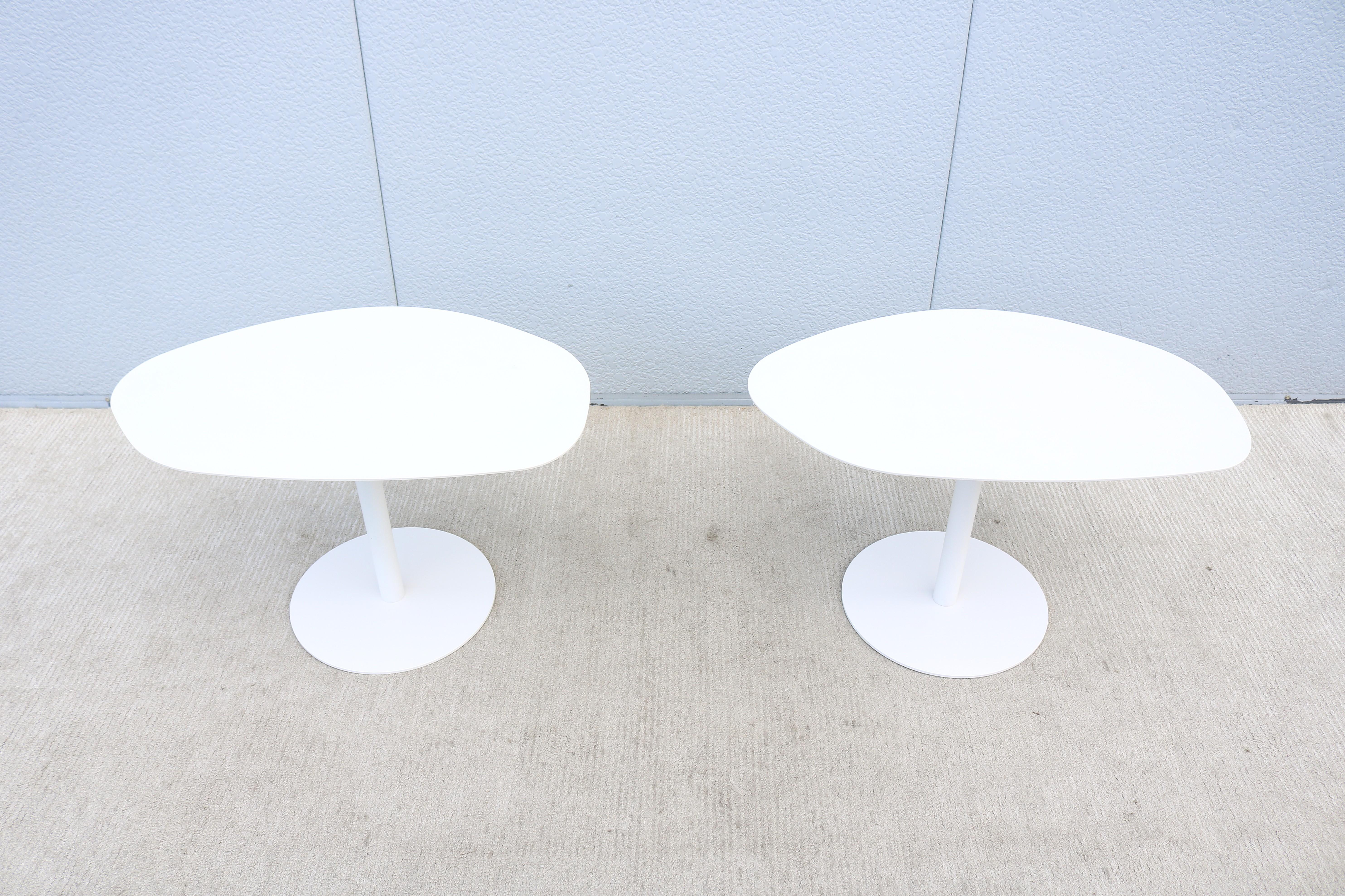 American Mid-Century Modern Organic Forms Side Tables Attributed to Morten Voss - a Pair For Sale