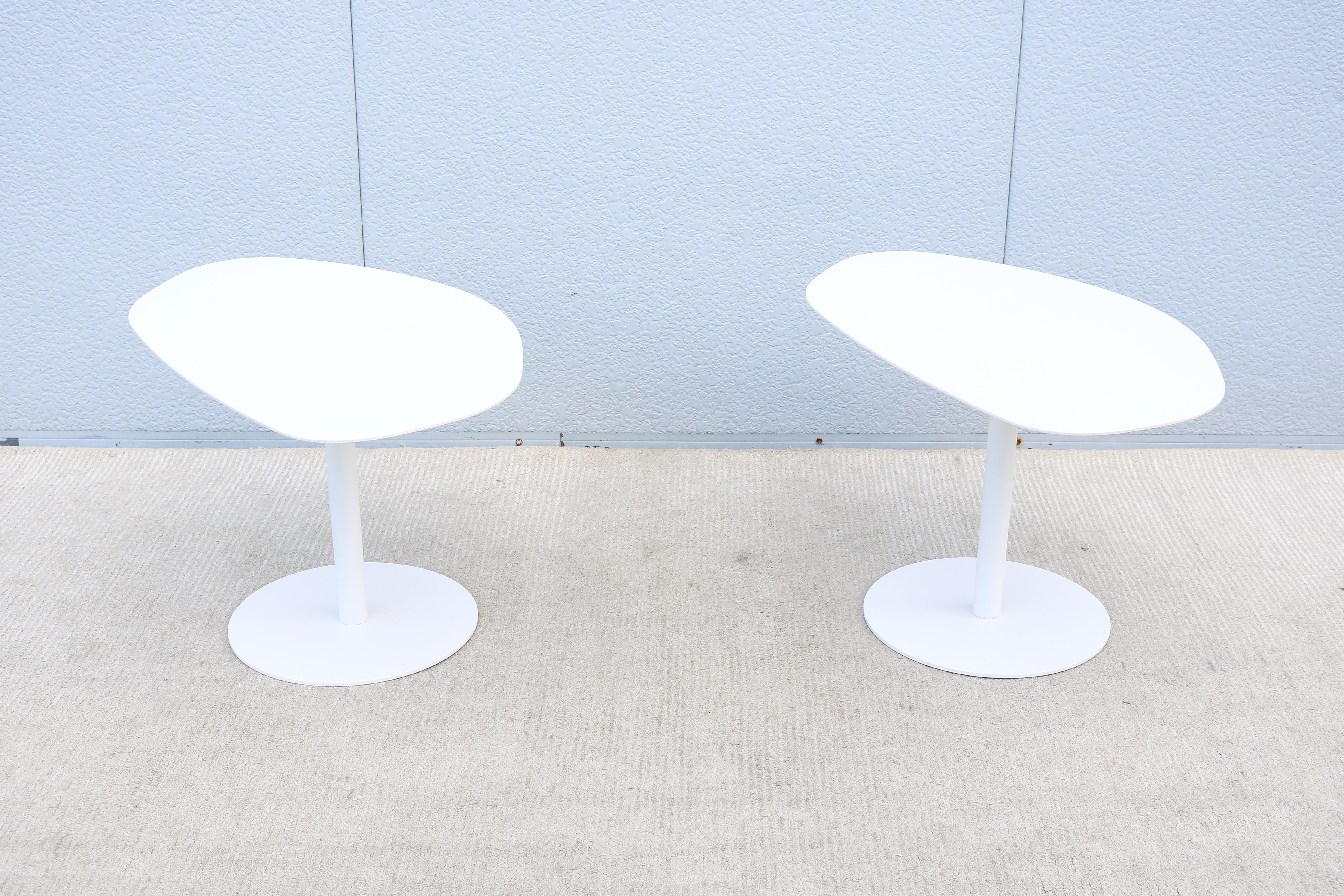 Contemporary Mid-Century Modern Organic Forms Side Tables Attributed to Morten Voss - a Pair For Sale