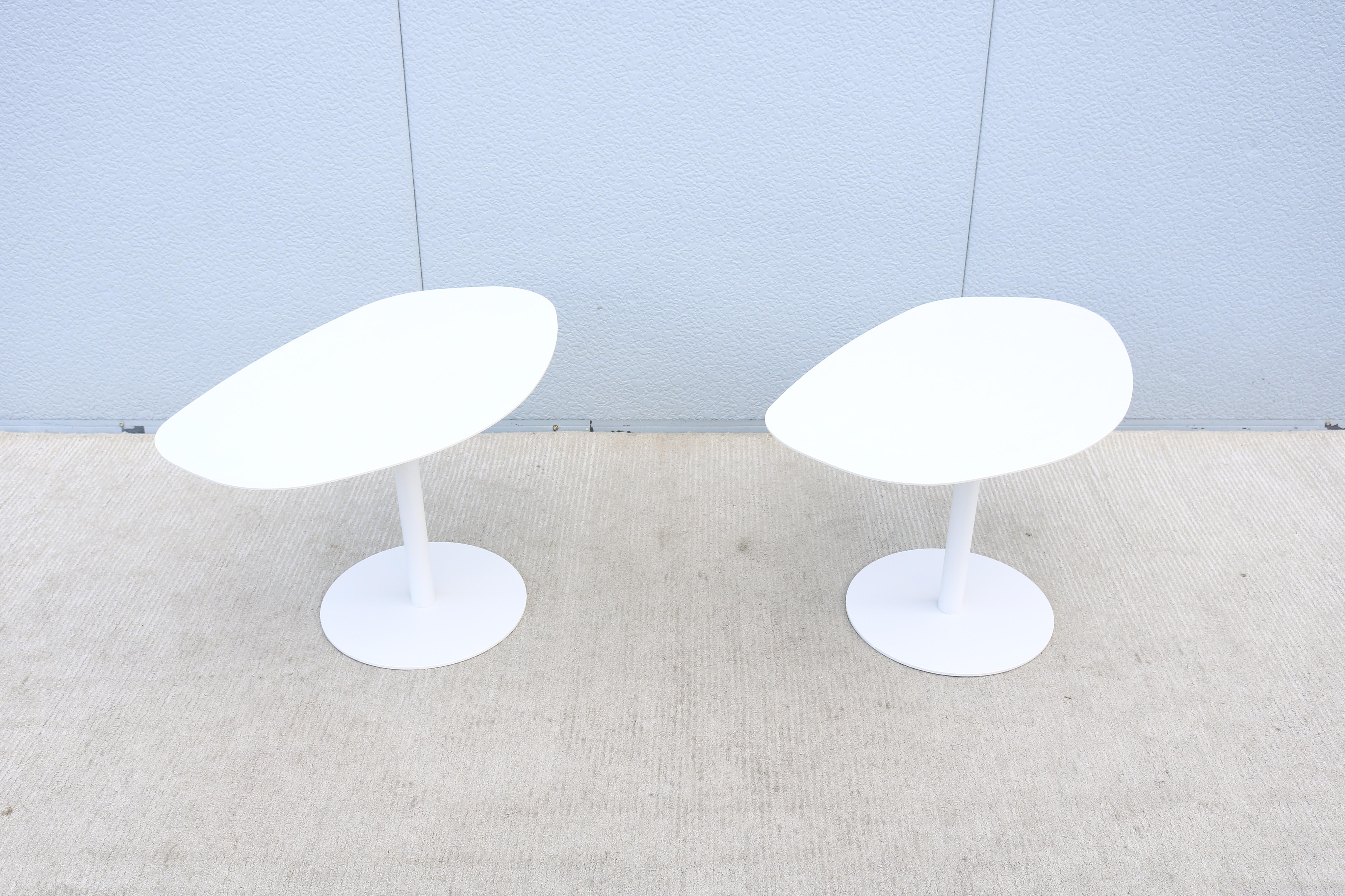 Mid-Century Modern Organic Forms Side Tables Attributed to Morten Voss - a Pair For Sale 1