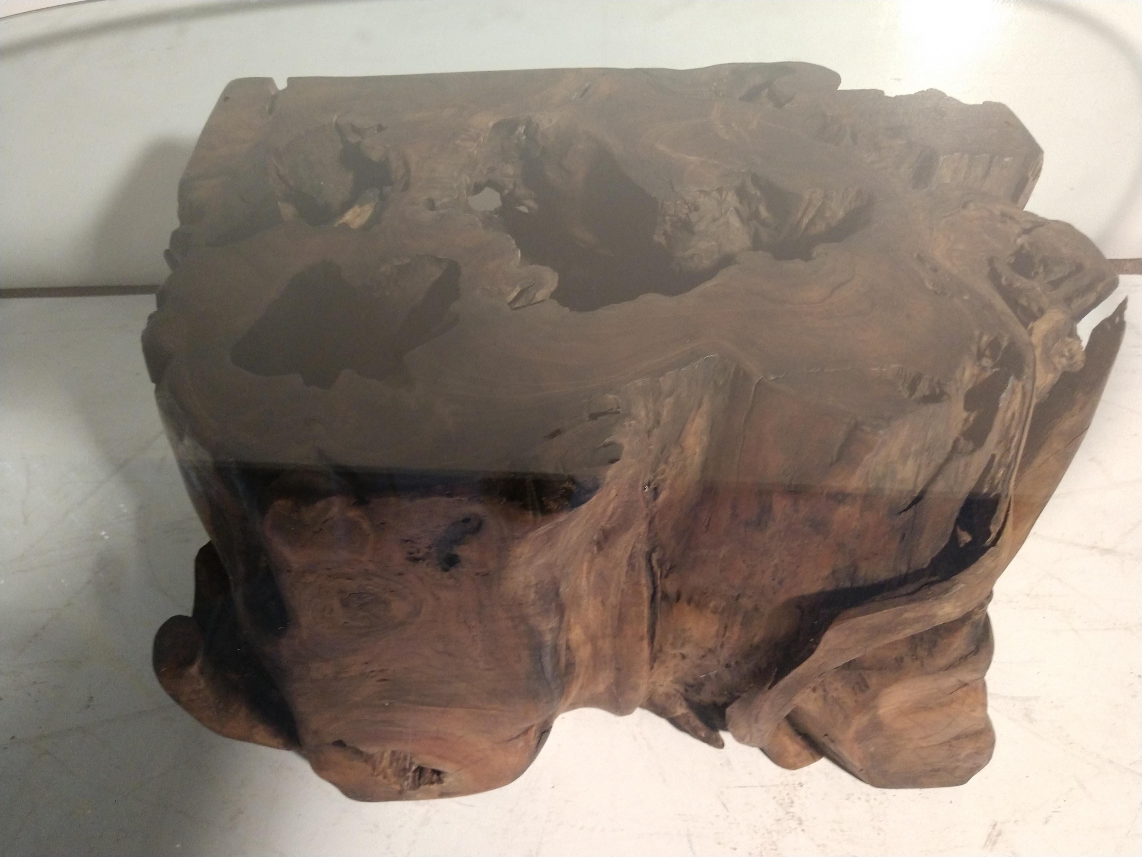 tree root coffee table base